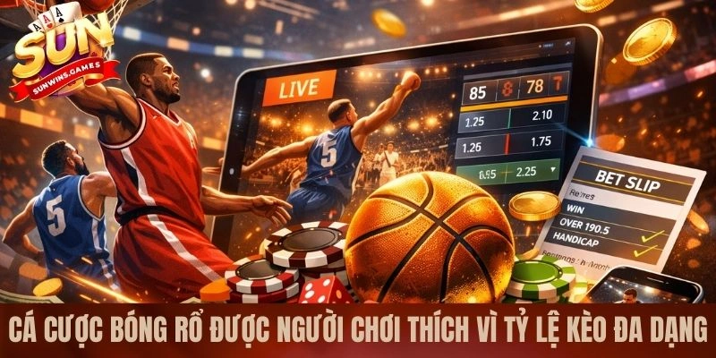 Cá cược bóng rổ được người chơi thích vì tỷ lệ kèo đa dạng Cá cược bóng rổ được người chơi thích vì tỷ lệ kèo đa dạng