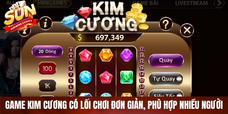 Game kim cương có lối chơi đơn giản, phù hợp nhiều người Game kim cương có lối chơi đơn giản, phù hợp nhiều người