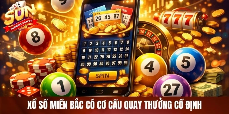 Xổ số miền Bắc có cơ cấu quay thưởng cố định Xổ số miền Bắc có cơ cấu quay thưởng cố định